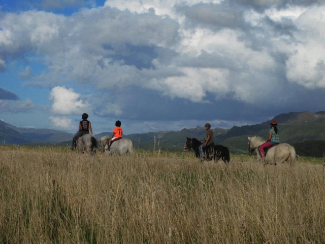Hermoso paisaje para trekking 